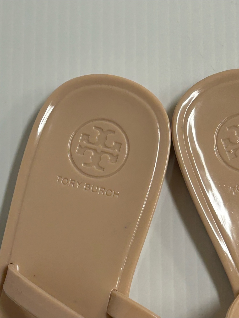 Tory Burch Mini Miller Flat Thong Jelly Sandals Blush Size 10 - Picture 4 of 6